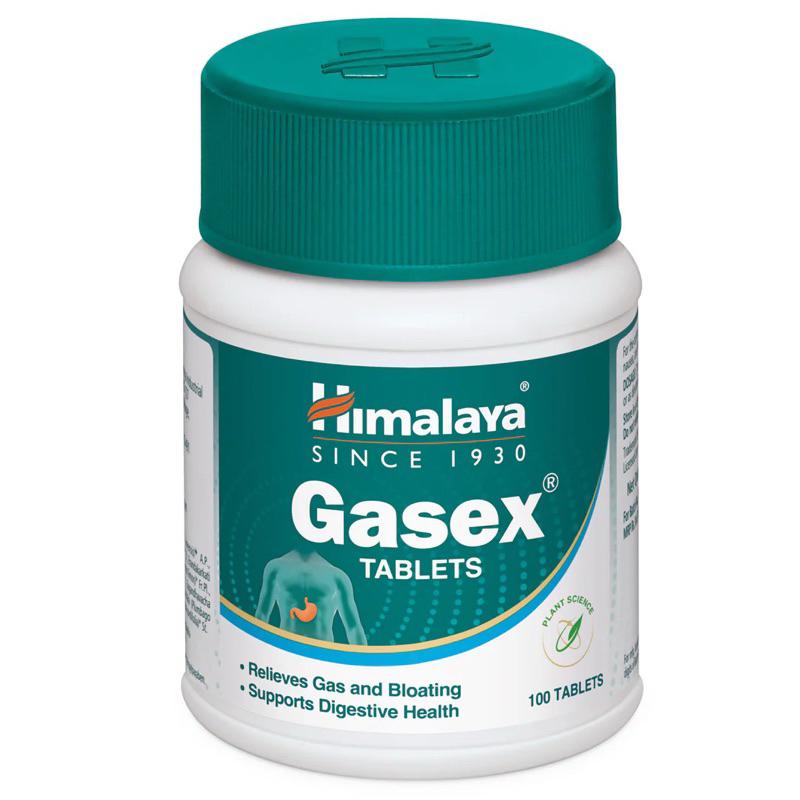 Himalaya Gasex 100 tablets ขับลม บรรเทาอาการท้องอืด ท้องเฟ้อ