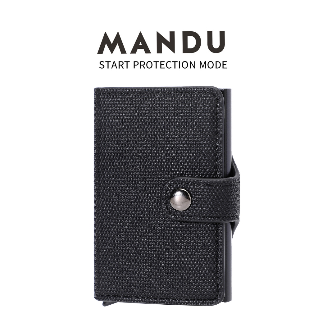 🔥ส่งไวจากไทย🔥MANDU กระเป๋าใส่บัตรRFID ช่องเสียบการ์ดหลายใบป้องกันการโจรกรรมคุณภาพสูง Card Holder
