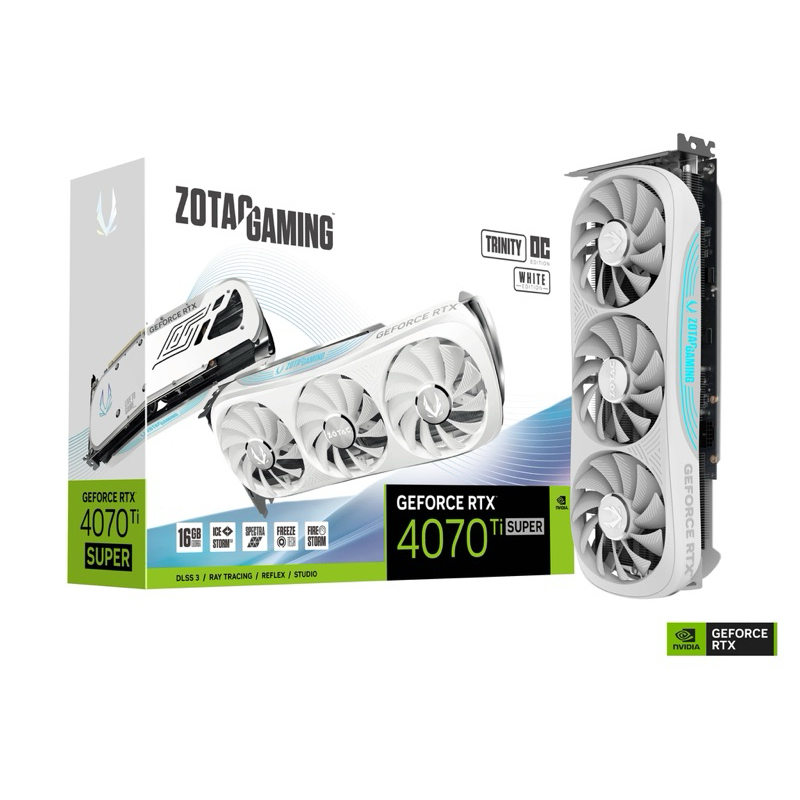VGA (การ์ดจอ) ZOTAC RTX 4070 TI SUPER TRINITY OC WHITE EDITION 16GB GDDR6X ประกันศูนย์ไทย พร้อมส่ง