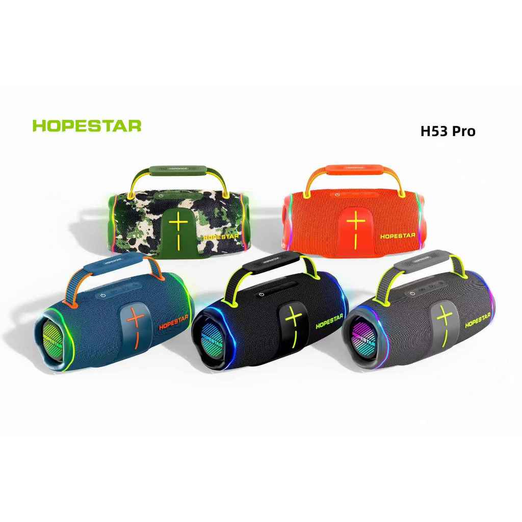 ใหม่ Hopestar H53PRO ลำโพงบลูทูธ 70วัตต์ แบบพกพา มีไฟ เสียงดี พร้อมฟังชั่นเชื่อมต่อสองตัว ของแท้100%