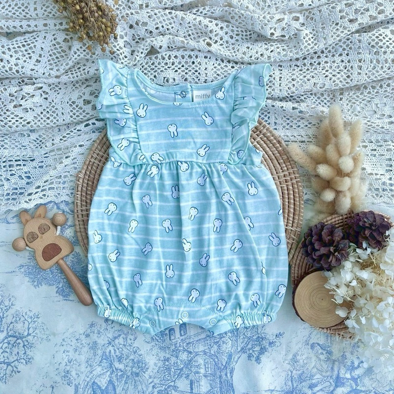 เสื้อผ้าเด็ก Miffy รอมสีเขียวอ่อน/พ้อยมิฟฟี่ *MF2