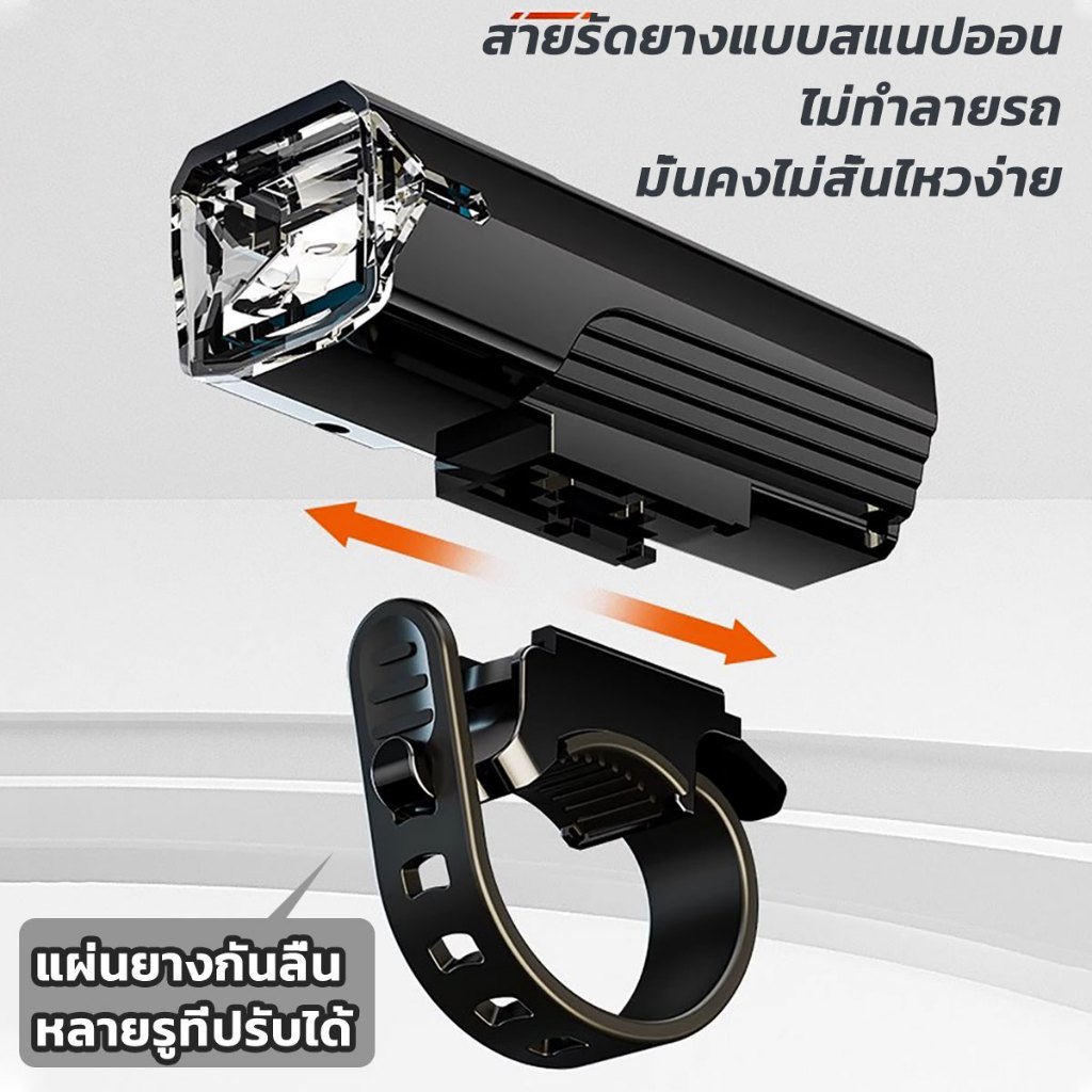 SHENYU ไฟหน้าจักรยาน 3000 Lumens กันน้ำIPX65 4โหมด พร้อมเซนเซอร์  ชาร์จ USB ไฟจักรยาน สำหรับขี่กลางคืน