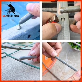 MUSCLE COW 15PCS ลวดเชื่อมอุณหภูมิต่ำ ใช้งานง่ายด้วยไฟแช็ก เชื่อมโลหะได้หลากหลาย เช่น ทองแดง เหล็ก อลูมิเนียม และสแตนเลส