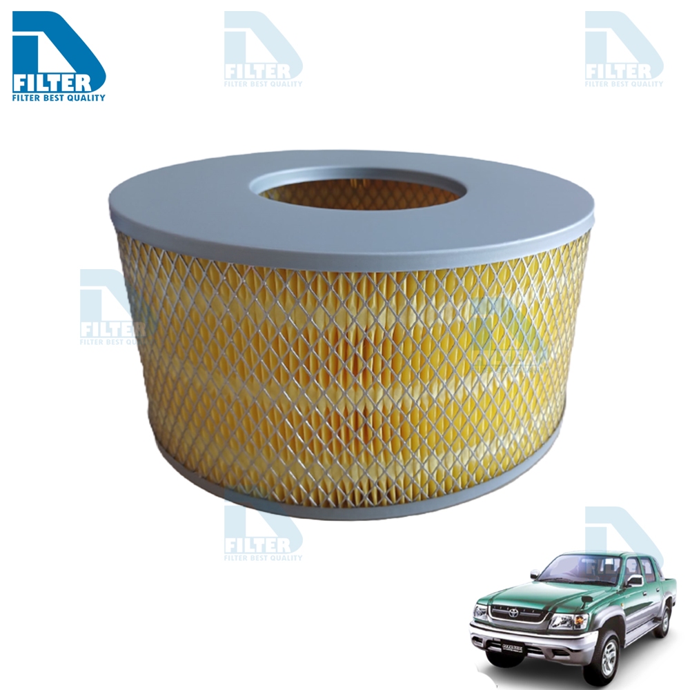 กรองอากาศ Toyota โตโยต้า Hilux Tiger ไทเกอร์ D4D 2.5E,2.5J (เครื่อง 2.5) By D Filter (ไส้กรองอากาศ) (DA169)