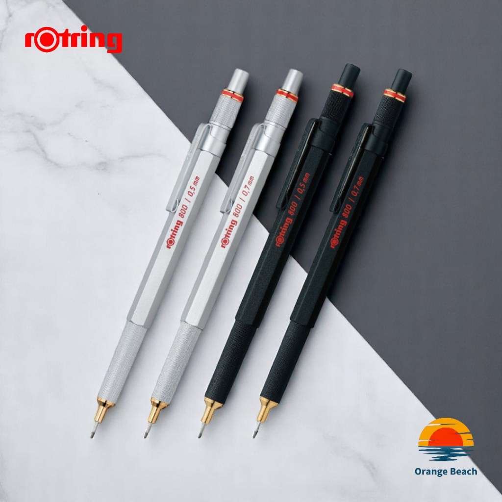rOtring 800 Mechanical Pencil/ดินสอกลเยอรมันระดับพรีเมียม/หัวเก็บได้/คุณภาพมืออาชีพ