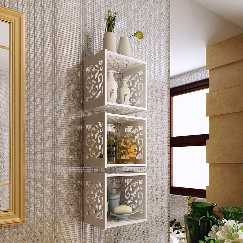 🌷ชั้นติดผนัง 🔥ราคา/1ชิ้น🔥 DECOR-11 กรอบแขวนติดผนัง วางต้นไม้ กรอบรูป ตกแต่งบ้าน ชั้นแขวนผนังติดต่อด้วยตะขอเจาะผนัง