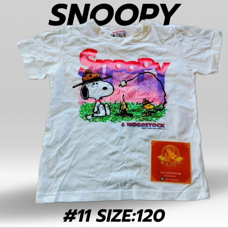 เสื้อยืดsnoopyมือสองญี่ปุ่น#11