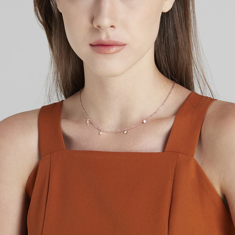 Jewellista สร้อย Alsa เงินแท้925 ประดับพลอย CZ