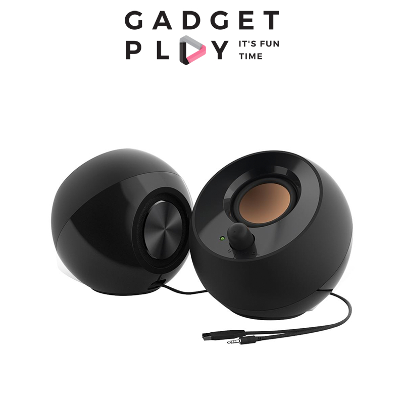 [กรุงเทพฯ ด่วน 1 ชั่วโมง] Creative Pebble เป็นลำโพง 2.0 ดีไซน์ทรงกลมที่ดูเรียบหรูและเหมาะกับทุกพื้นที่