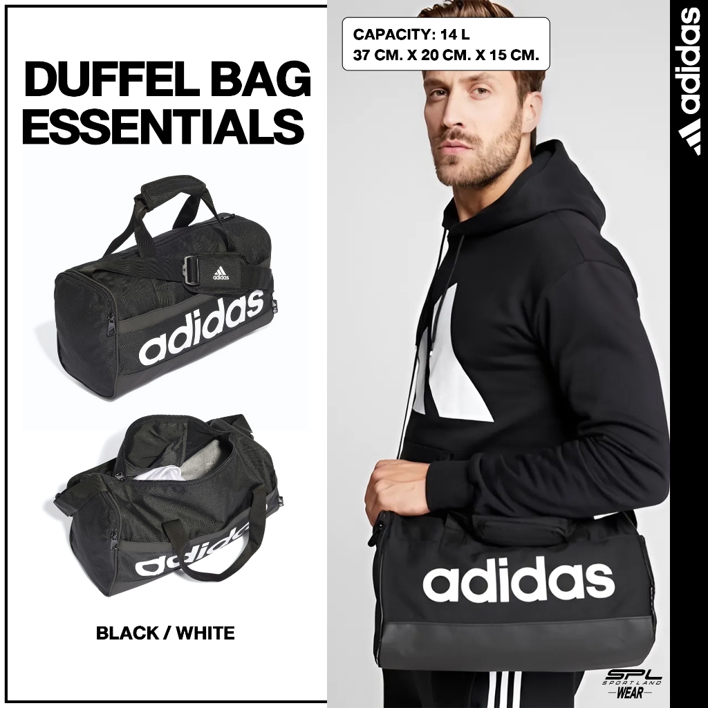 Adidas Collection อาดิดาส กระเป๋ากีฬา กระเป๋าดัฟเฟิล ขนาดเล็ก Duffel Bag Essentials Logo #XS GN1925 