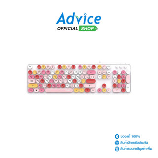 USB KEYBOARD (คีย์บอร์ด) MOFII SWEET K RETRO LIPWHITE - A016…
