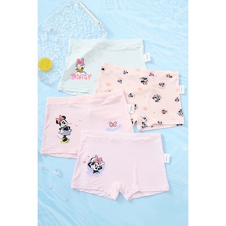 กางเกงในเด็กผู้หญิง (1เเพ็ค4ตัว)กางเกงผ้าฝ้าย ใส่สบายระบายอา…