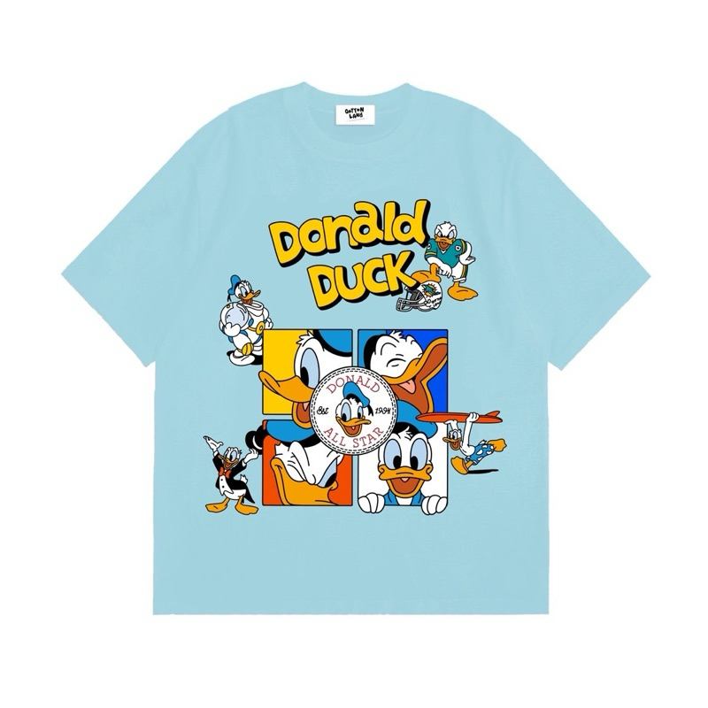 【พร้อมส่ง】เสื้อยืดโอเวอร์ไซส์ Qottonland โดนัล