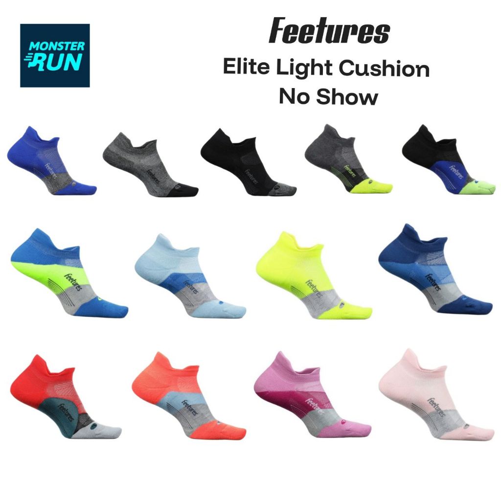 ถุงเท้า Feetures Elite Light Cushion No Show
