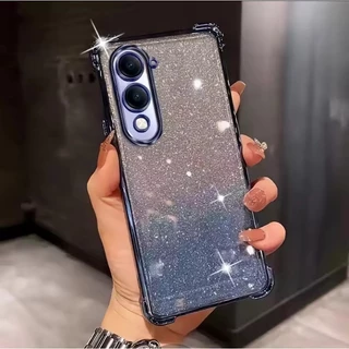 เคสโทรศัพท์ สำหรับ VIVO Y31D Y500i Y05 Y11D V70FE Y04 Y04S Y21D Y31(2025) Y29S Y29 เคสหรูหรา กากเพชร 2in1 ไล่โทนสีสวย F8