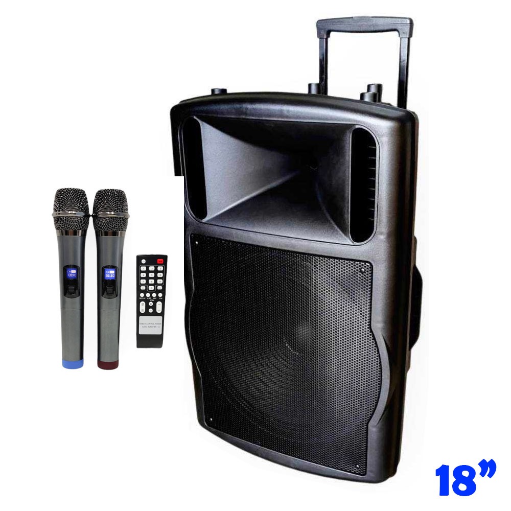 🔥 พร้อมส่ง! ตู้ลำโพง 18 นิ้ว ลำโพงเคลื่อนที่ ขยายเสียงได้กระหึ่ม 💥 ✅ เสียงแน่น เบสหนัก ระบบเสียง 2 ทาง  ✅ ลำโพงตั้งพื้น