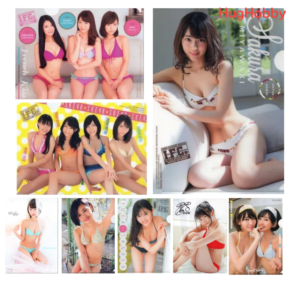 [ขายเหมา 8 แผ่น] มือ2 แฟ้มใส (B5) ศิลปิน/ไอดอลหญิง (ชุดว่ายน้ำ) AKB48/HKB48/NMB48/SKE48 #2 J-Pop ของ