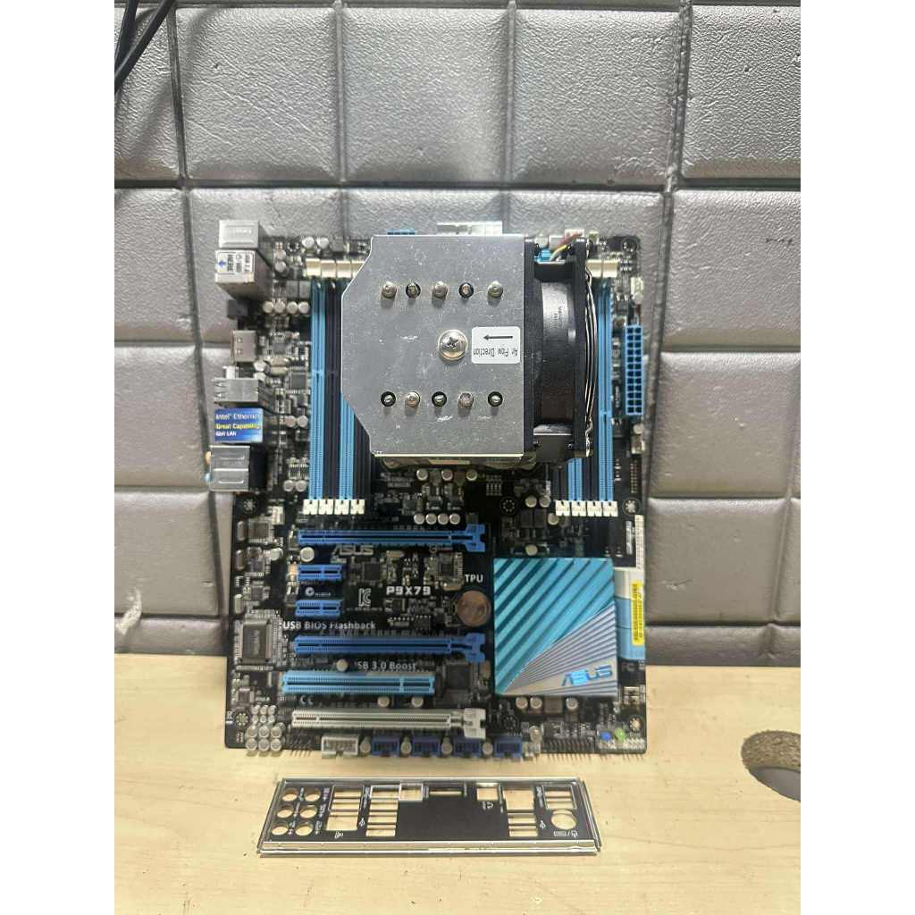 ชุด i7-4960X +เมนบอร์ด  ASUS P9X79 LGA2011พร้อมซิ้งลม ใช้งานปกติ มือ2 สภาพดี 6คอ12เทรด