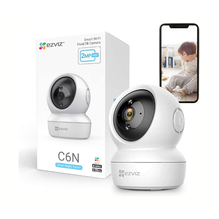 กล้องวงจรปิดไร้สาย EZVIZ รุ่น C6N (2MP, 4MP) 1080P Wi-Fi PT Camera 2.4GHz โต้ตอบได้