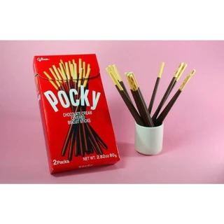 ขนม Pocky ป็อกกี้ ยกกล่อง 12ซอง กูลิโกะ บิสกิตเคลือบครีม แบบแท่ง ช็อคโกแลต สตรอเบอร์รี่ คุกกี้ครีม