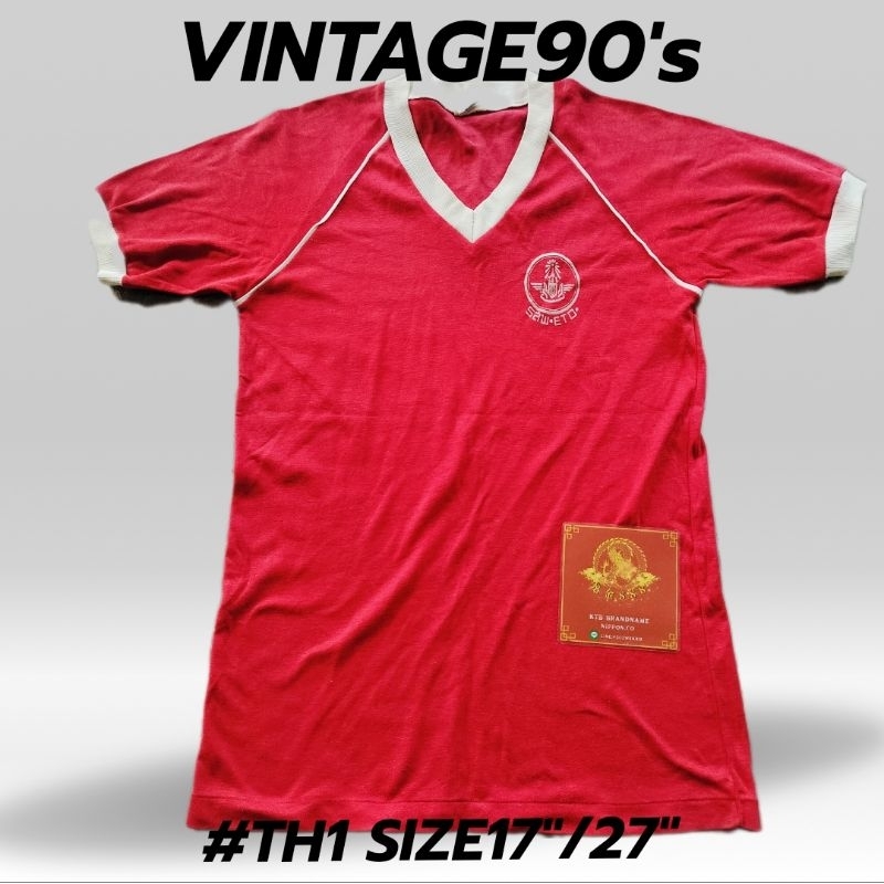 เสื้อวินเทจไทยยุค90'เก่าแท้#TH1