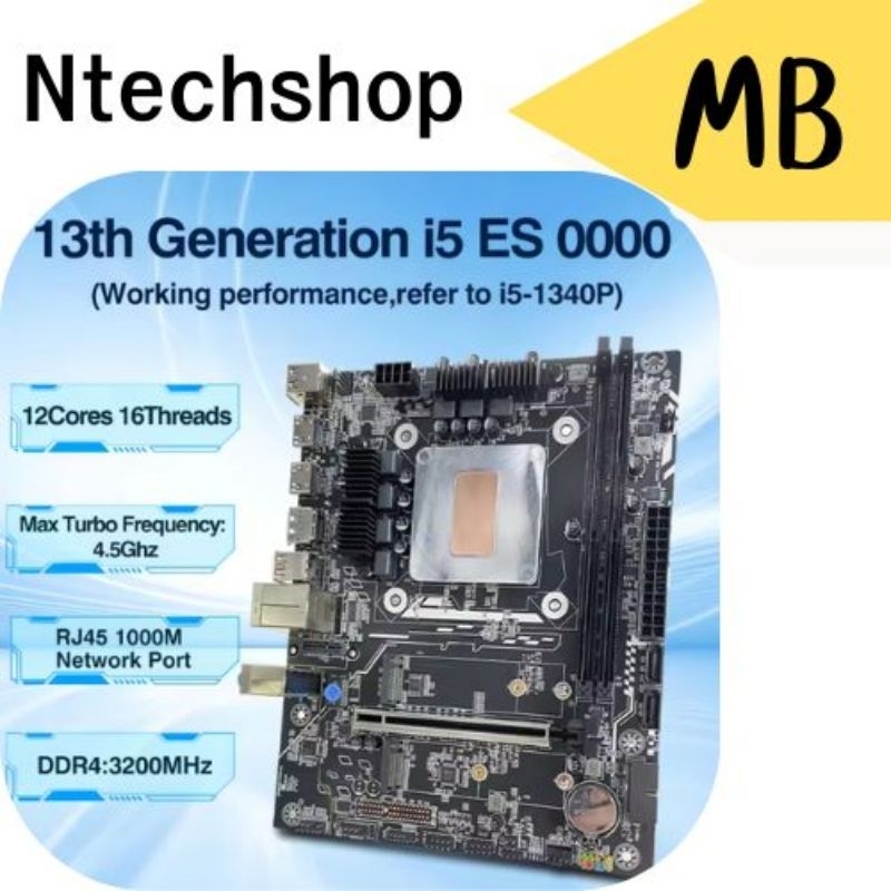 MB SET I5-1340P + B760M DDR4 ( Q1J4 )สินค้าไทย