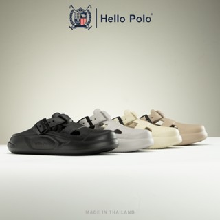 Hello Polo รองเท้าเปิดส้น รองเท้าแฟชั่น UNISEX วัสดุ EVA กัน…
