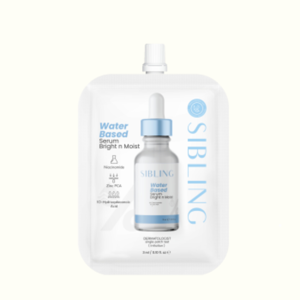(แบบซอง) Sibling Serum เซรั่มซิบบลิ้ง Water Based White n moist 3ml