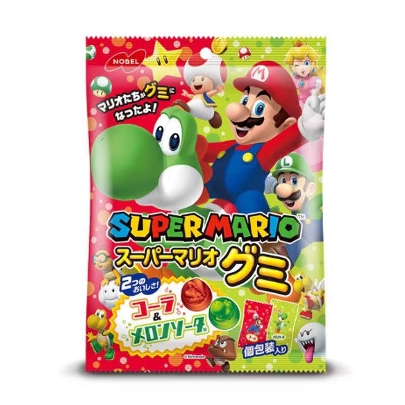 กัมมี่ ซุปเปอร์มาริโอ้ สุดน่ารักจากญี่ปุ่น เยลลี่ Nobel Super Mario ขนาด 85g ราคา ถูกที่สุด ดีลบีเคเค รูปภาพหลัก