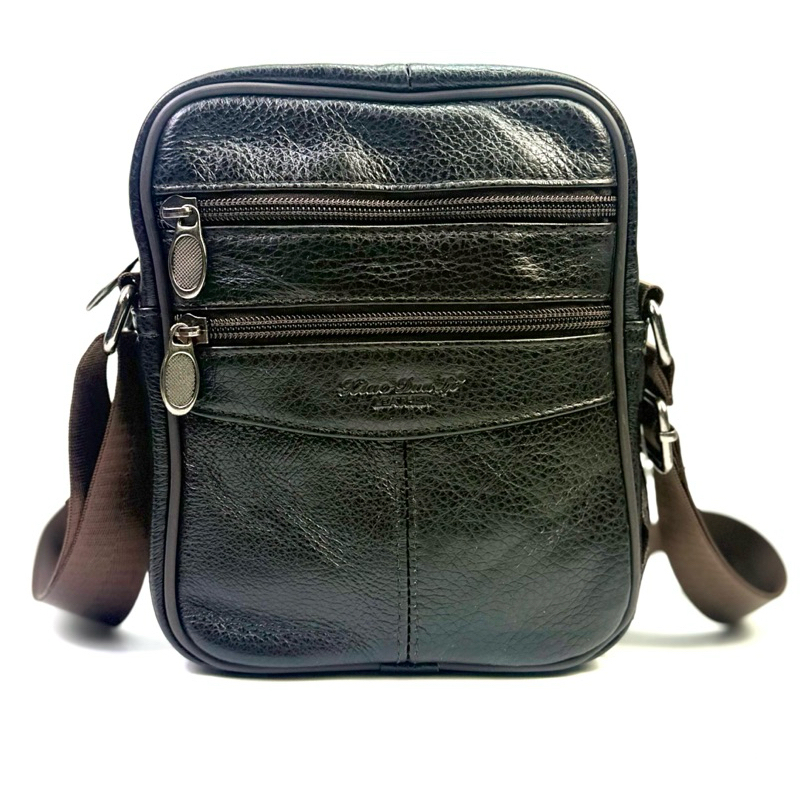 Chinatown Leather กระเป๋าสะพายหนังแท้ ซิปคู่ตั้ง