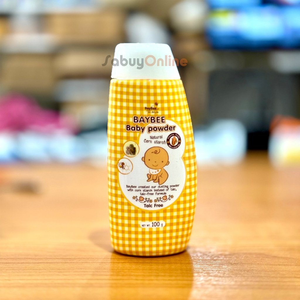Baybee In Style แป้งข้าวโพดโรยตัวสำหรับเด็ก 100 กรัม ปราศจากทัลคัม