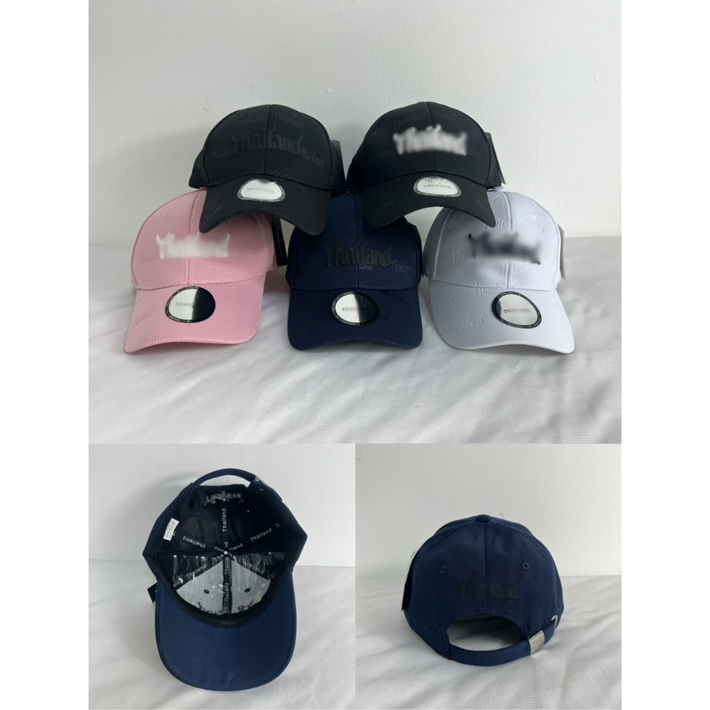 หมวกแก็ป หมวกทรงปีกโค้ง Thailand ปักนูน หมวกไทยแลนด์ เนื้อผ้าดี ปักหน้า-หลัง สินค้าพร้อมส่ง