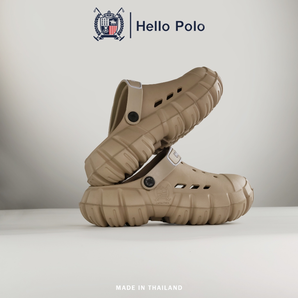 Hello Polo รุ่น HP8048 รองเท้าแตะผู้หญิง รองเท้าหัวโตแฟชั่น กันลื่น ทนต่อการสึกหรอ วัสดุEVA ไม่มีกลิ