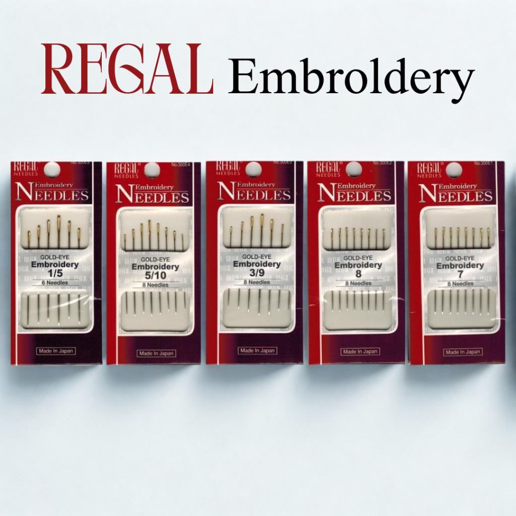 ของแท้ แพคเกจสีแดง REGAL Embroidery Needles เข็มปัก made in japan