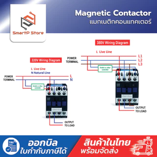 CJX2 - 1810 2510 3210 AC220V Magnetic Contactor แมกเนติกคอนแทคเตอร์