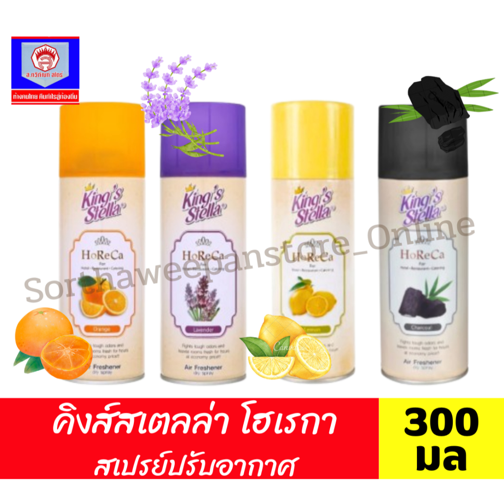 คิงส์สเตลล่า สเปรย์ปรับอากาศ โฮเรกา 300 มล. *** 1แถม1 ***