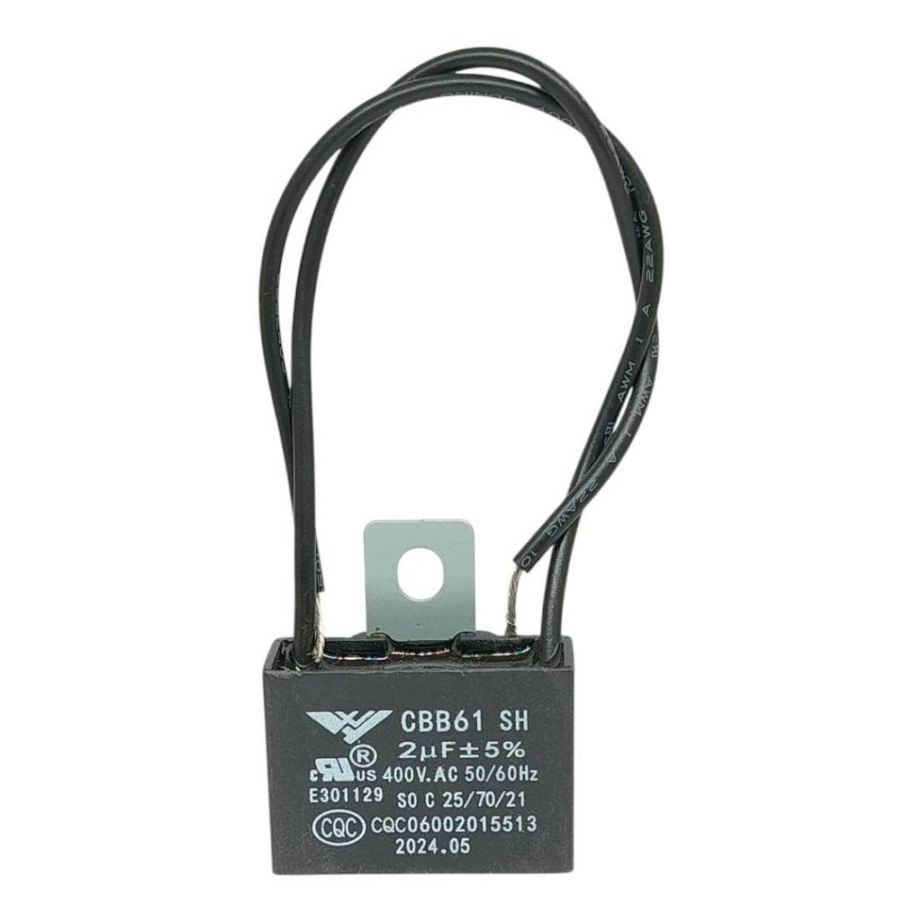 1pcs C พัดลม 2UF 400V คาปาซิเตอร์ ตัวเก็บประจุ