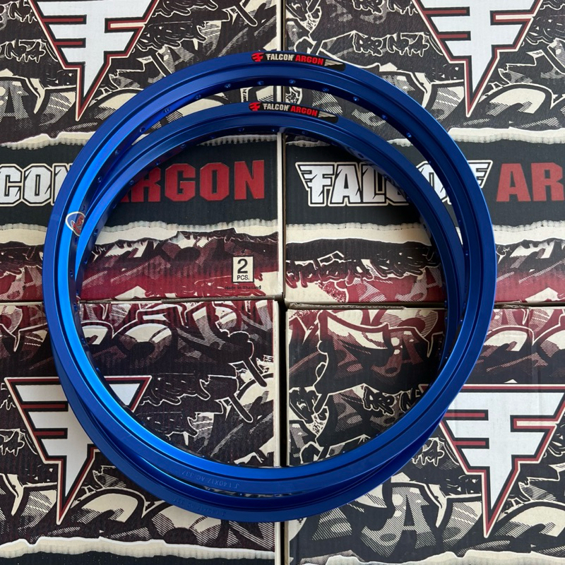 ต่อคู่) วงล้อ FALCON ARGON ทรงเอ สีล้วน1.4หน้า/หลัง ขอบ17 Motorcycle มอเตอร์ไซค์