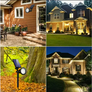 【การจัดส่งไทย】18LED Solar Light ไฟปักสนามโซล่าเซลล์ โคมไฟสนาม ไฟตกแต่งสวน พลังงานแสงอาทิตย์ แสงสนามหญ้า