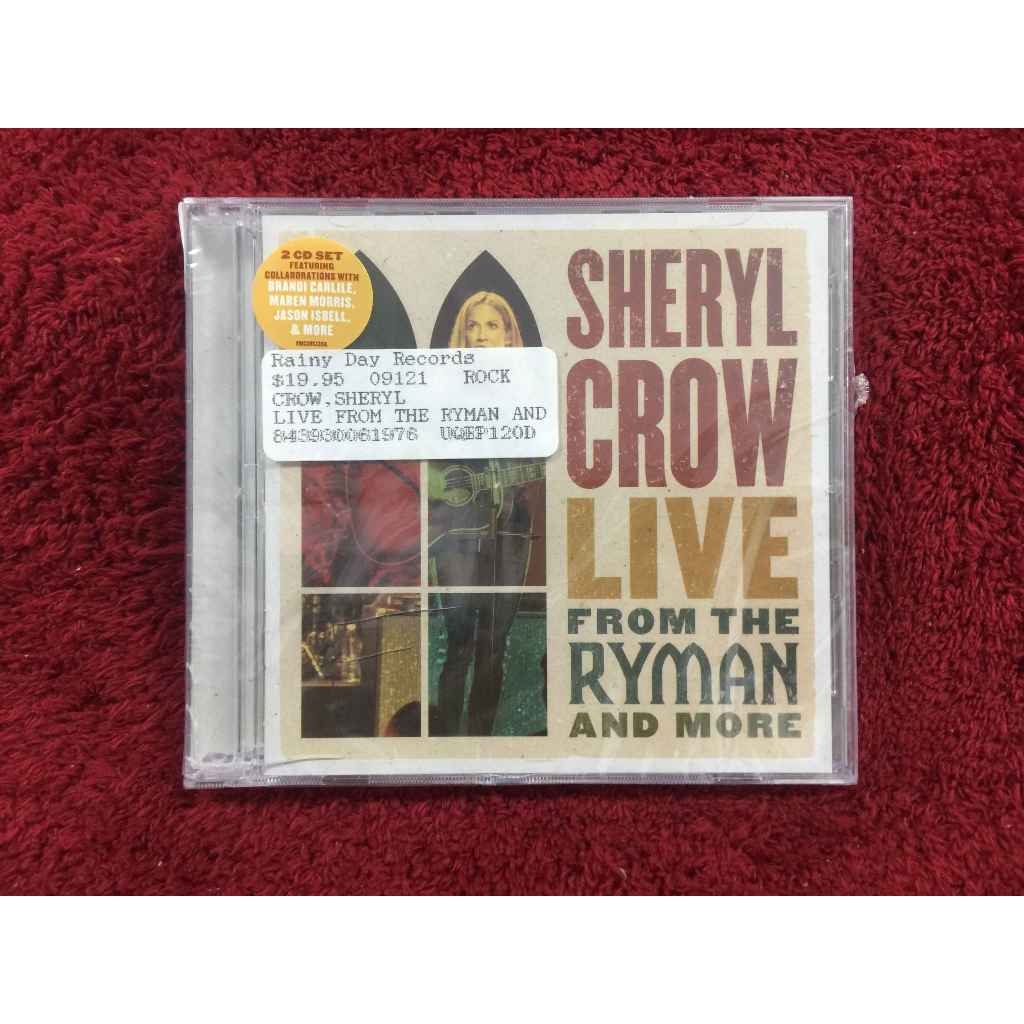 CD เพลงสากล  Sheryl Crow - Live From The Ryman And More สภาพตามรูปปก gangqinmusic  B84-129