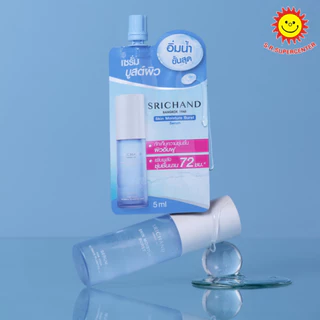 [ 1กล่อง ] Srichand ศรีจันทร์ สกิน มอยส์เจอร์ เบิร์ส เซรั่ม แบบซอง ขนาด 5 มล. (กล่อง6ซอง)