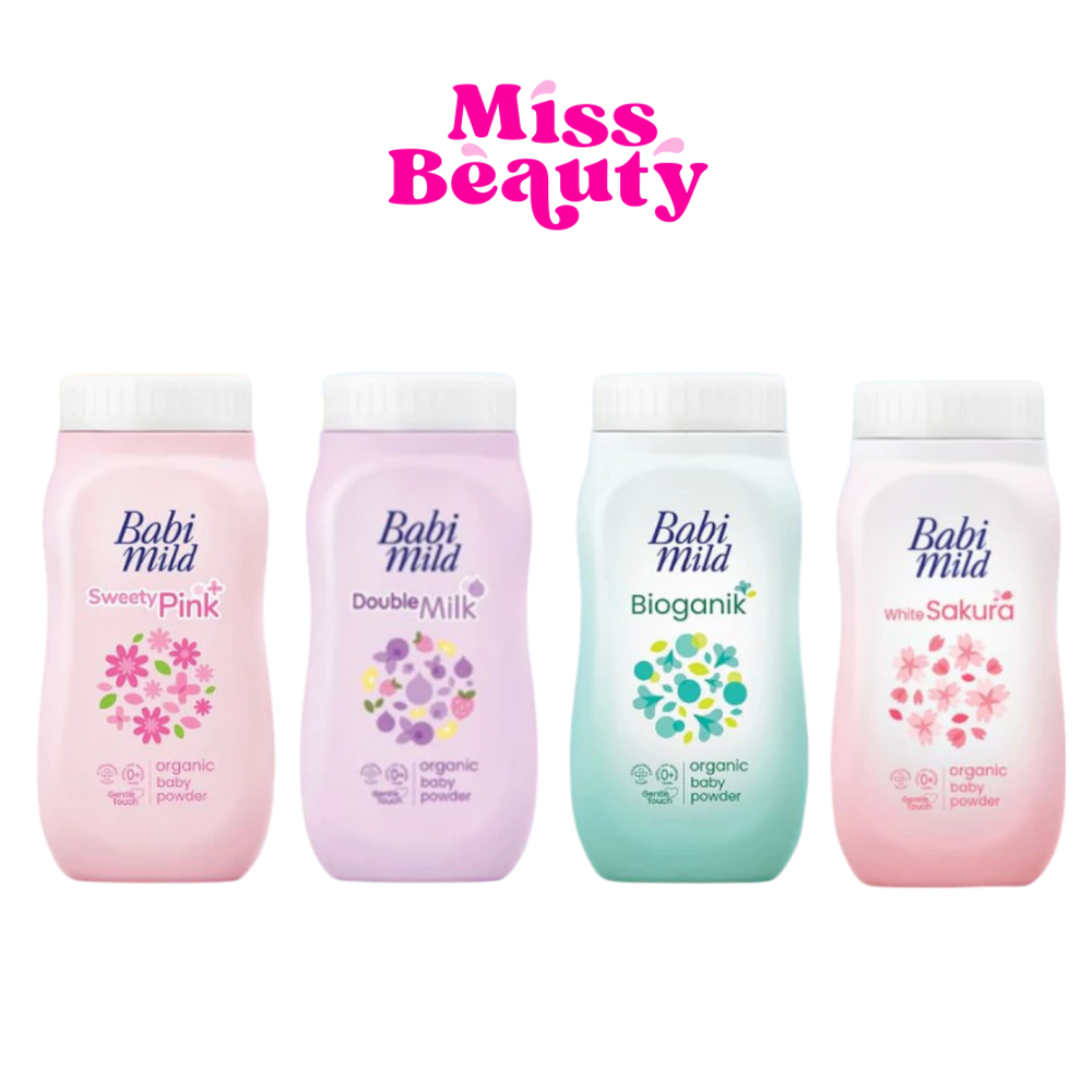 Babi Mild baby powder เบบี้มายด์ ออร์แกนิก เบบี้ พาวเดอร์ แป้งเบบี้มายด์ แป้งเด็ก 45 กรัม