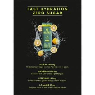 WILDER Salt Electrolytes ให้ความสดชื่นอย่างรวดเร็ว แบบ set 3 ซอง | เกลือแร่เข้มข้น สำหรับคนออกกำลังกาย