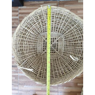 ตระกร้าไม้ไผ่,เข่งไม้ไผ่, รังไก่ไข่ ขนาด 43-45 cm. วัสดุทำจากไม้ไผ่ [จำนวน 1 ใบ]