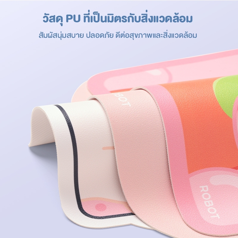 ROBOT เมาส์ไร้สาย เซตเมาส์ไร้เสียงคลิกและแผ่นรองเมาส์ลายการ์ตูน WIRELESS MOUSE รุ่น M370/ RP07 ประกัน 1 ปี