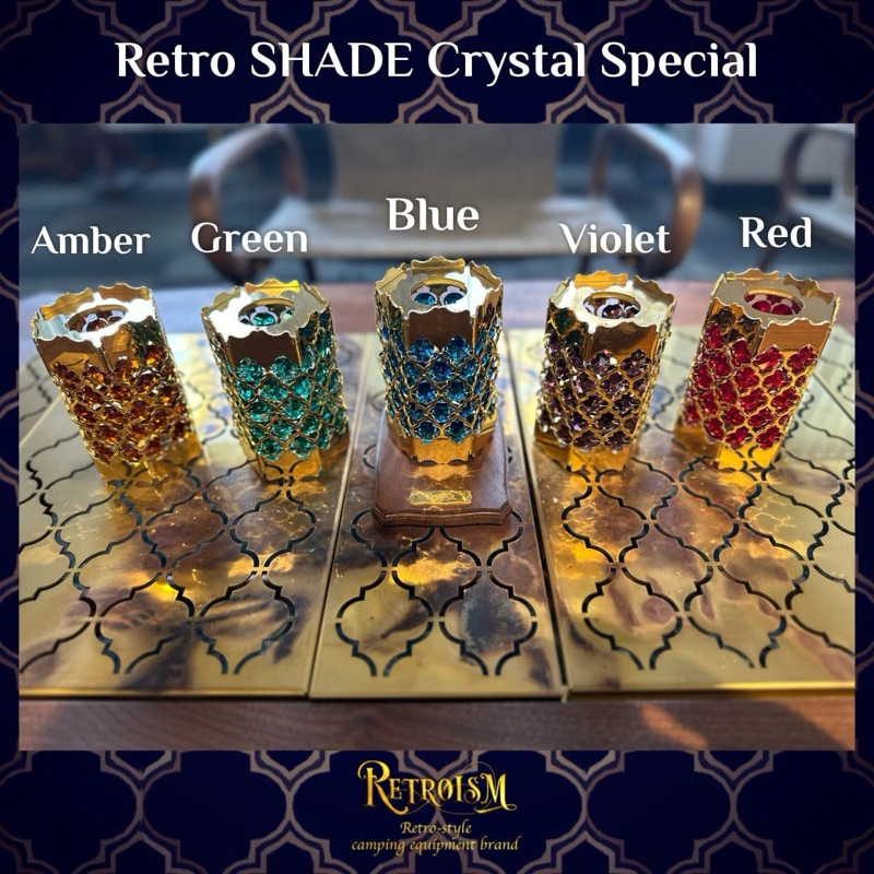 🇯🇵Retroism SHADE Crystal Special Brass limited edition (Goal Zero/38 Light Shade)🇯🇵