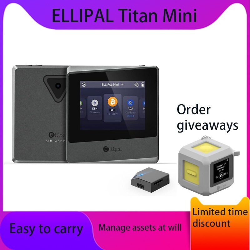 ELLIPAL Hardware Wallet, Air-gapped & Internet Isolated Security Crypto Wallet Titan Mini Cold walle