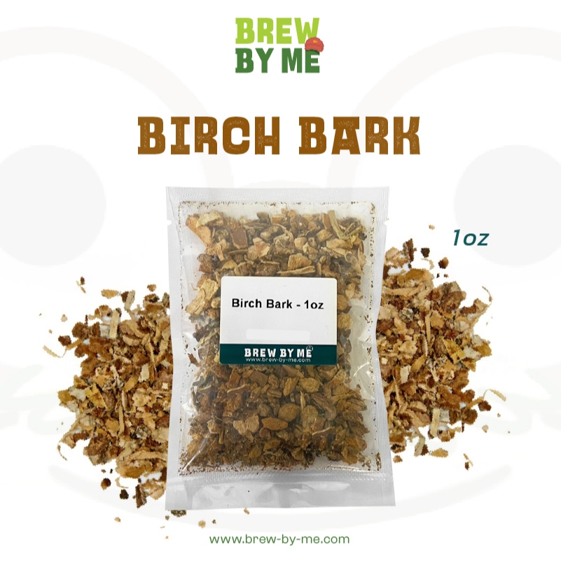 Birch Bark แบบแห้ง 1oz (28 กรัม) สำหรับแต่งกลิ่น เพิ่มรสชาติเครื่องดื่ม ทำเบียร์