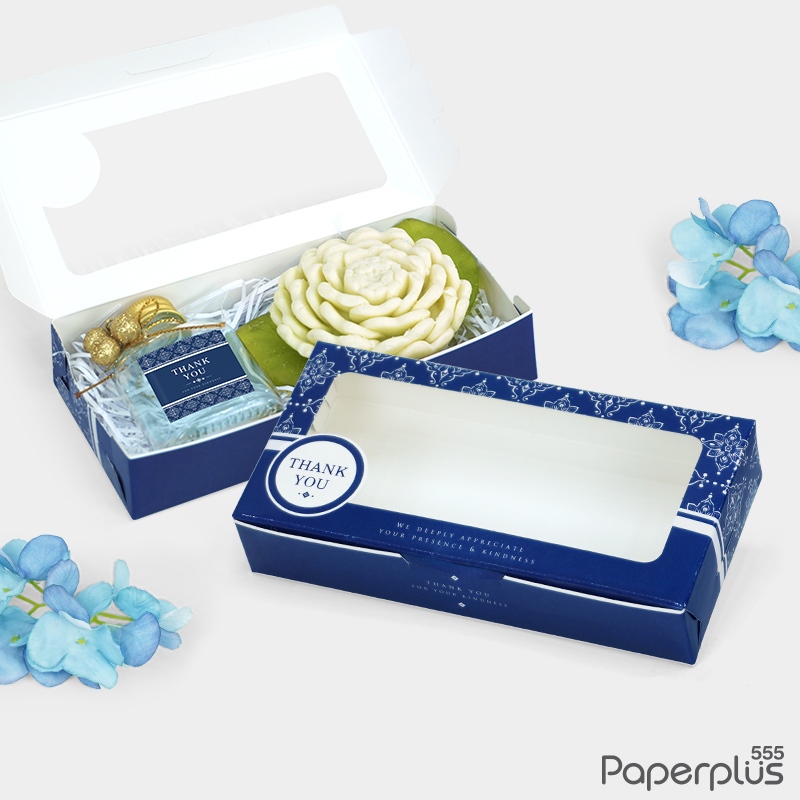 555paperplus กล่องบราวนี่ 2 ชิ้น 15x7.5x3ซม.(20กล่อง) BK34W กล่องgiftset, ขนม - รูปที่ 4