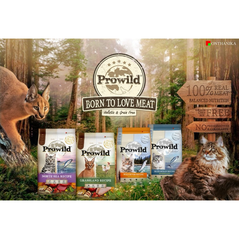 Prowild โปรไวลด์ อาหารแมวทุกช่วงวัย 2 kg